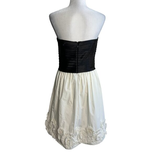Max & Cleo Black and White Strapless Dress - Picture 7 of 10